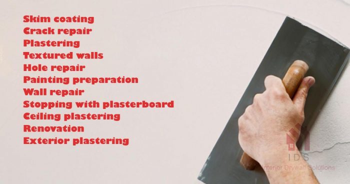 interior plastering services